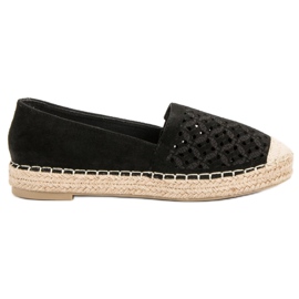 VICES Espadrillas in camoscio nero