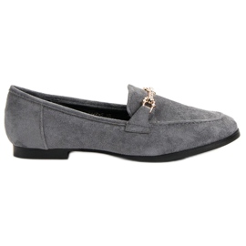 Balada Mocassini in camoscio grigio
