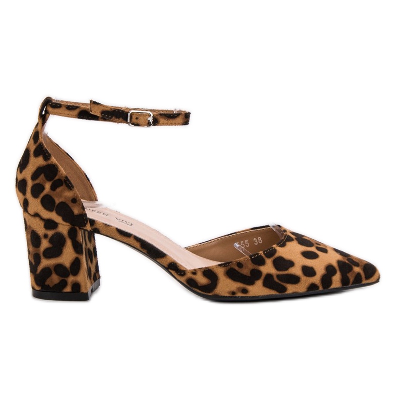 Queen Vivi Décolleté In Pelle Scamosciata Spitz marrone