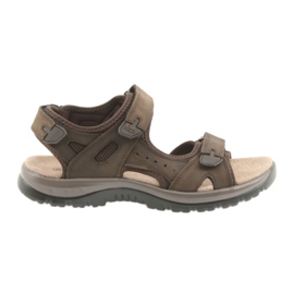 Sandali DK Brown con velcro e fondo leggero in EVA marrone
