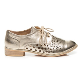 Vices Scarpe stringate con trafori giallo