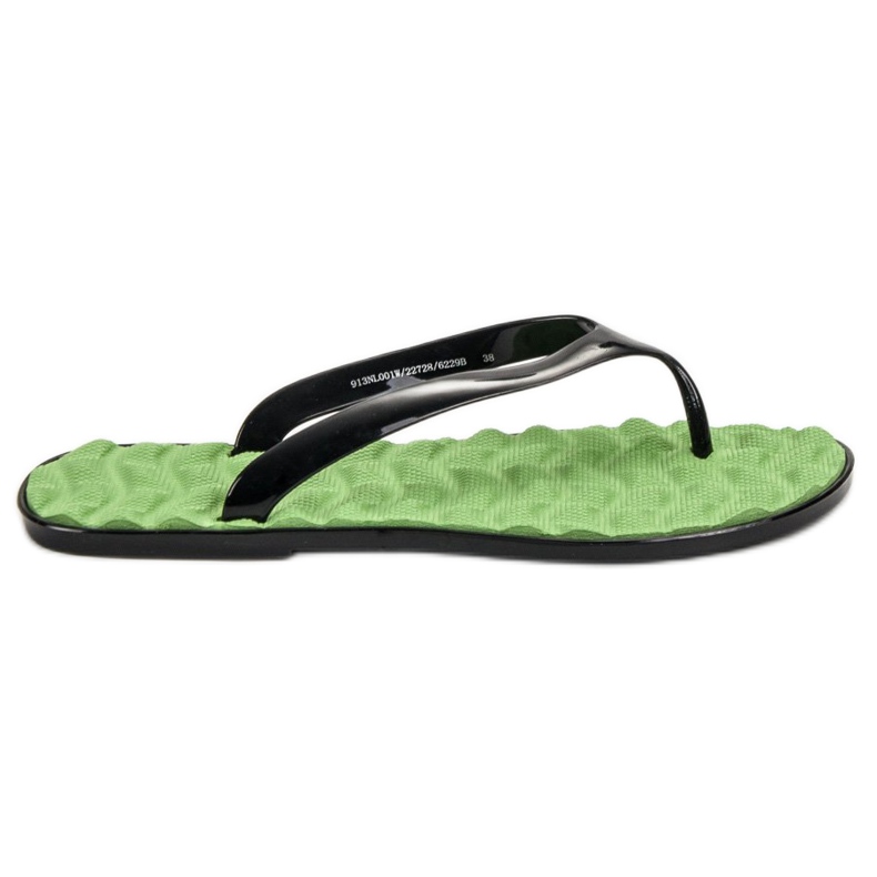 SHELOVET Infradito in gomma verde