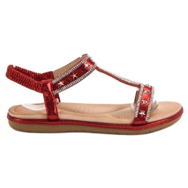Renda Sandali rossi alla moda rosso