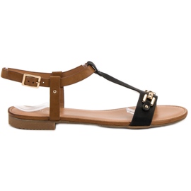 Small Swan Sandali casual nero marrone