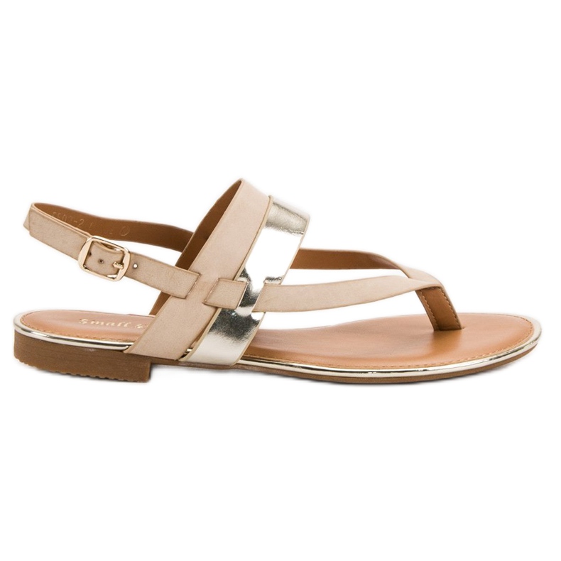 Small Swan sandali giapponesi marrone