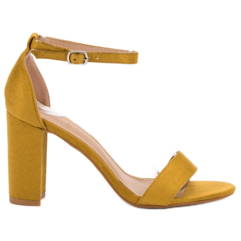 Anesia Paris Sandali senape sexy giallo