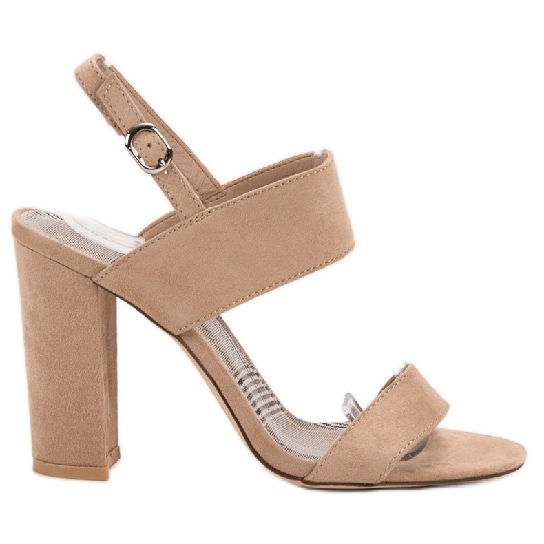 SHELOVET Sandali beige su un bar