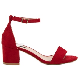 Sandali VICES in camoscio rosso