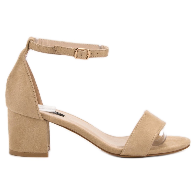 Sandali VICES in camoscio beige