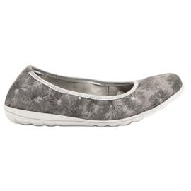 Filippo Ballerine in pelle grigio