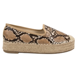 Best Shoes Lordsy sulla piattaforma marrone