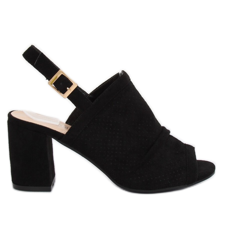 Sandali neri con tacco alto JM5840N Negro nero