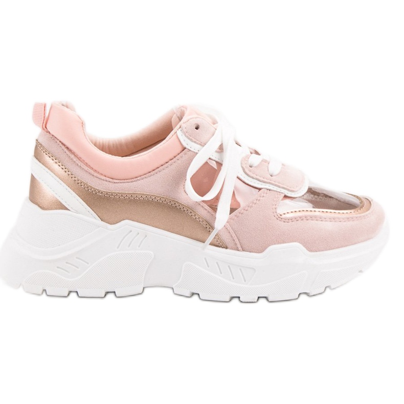 SHELOVET Sneakers Trasparenti Sulla Piattaforma rosa