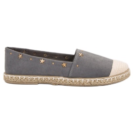 SHELOVET Espadrillas Con Jet grigio