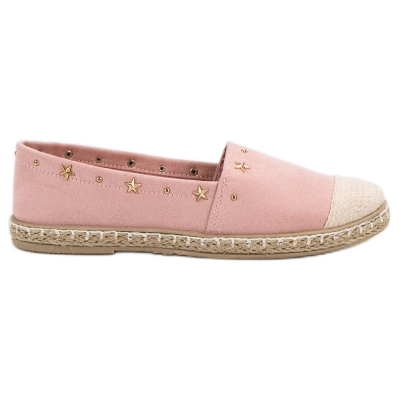 SHELOVET Espadrillas Con Jet rosa