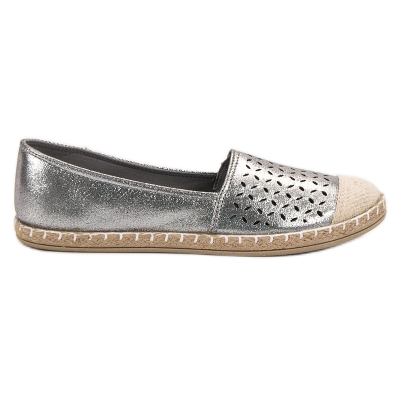 New Tlck Espadrillas Glitter grigio