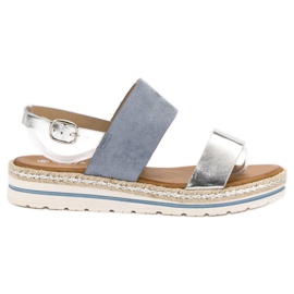 SHELOVET Sandali comodi blu