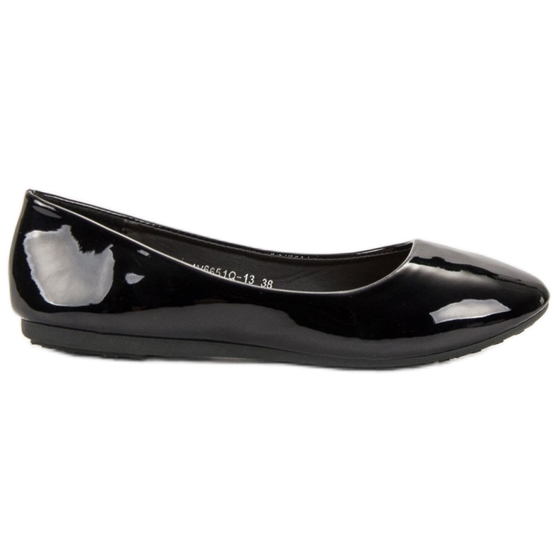 GUAPISSIMA Ballerine laccate nero