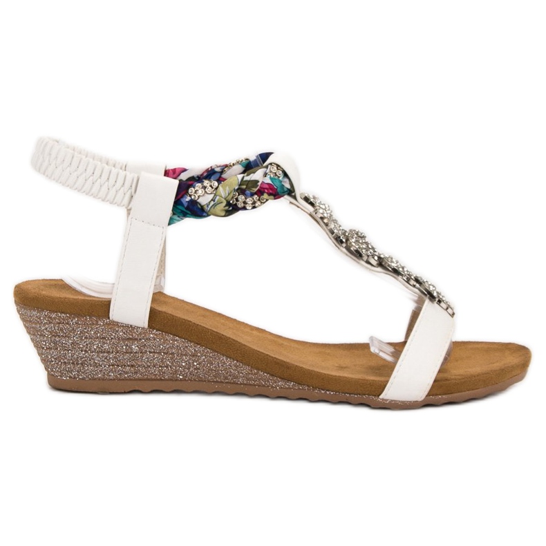 SHELOVET Sandali Con Ornamenti bianca