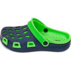 Pantofole Aqua-speed Silvi Jr, col 48, verde e blu navy