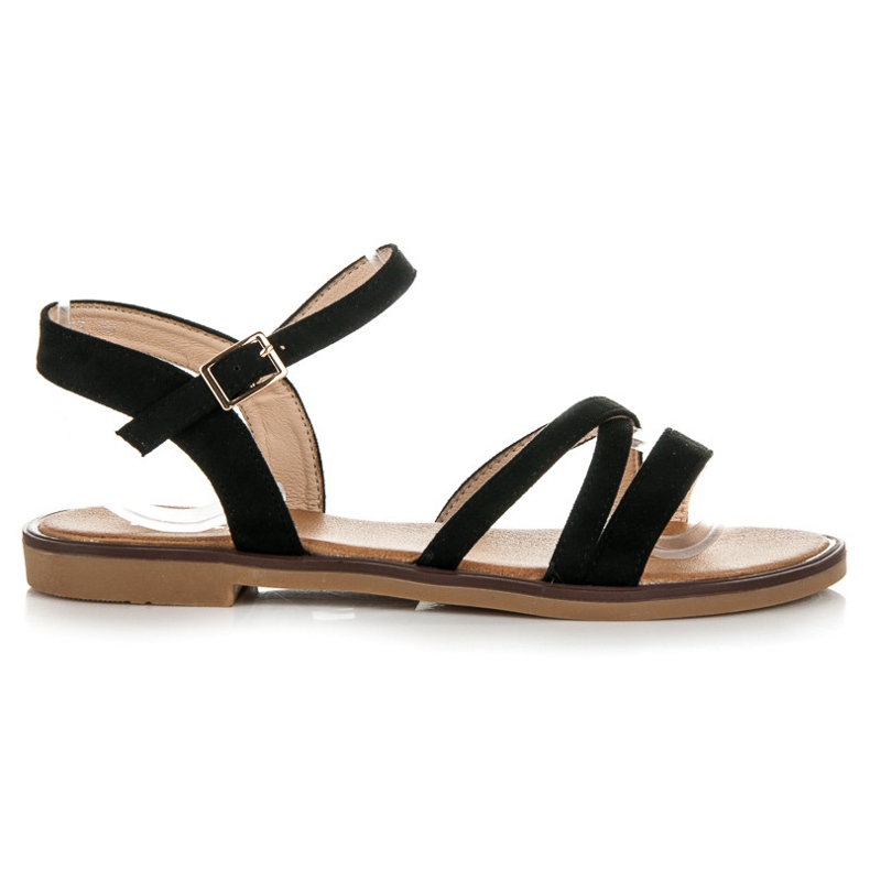 Ch. Creation Sandali in camoscio nero
