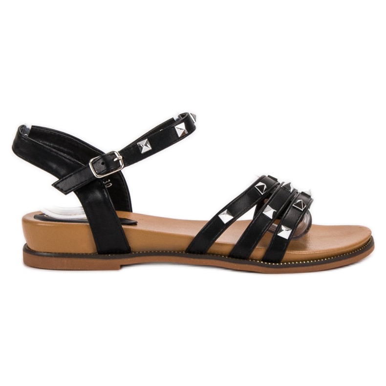 Renda Sandali Con Borchie nero