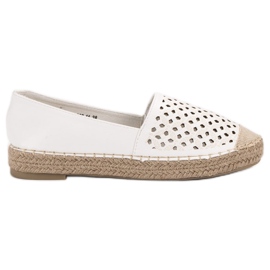 VICES Espadrillas in camoscio bianca