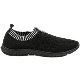 Renda Scarpe Slip-On da donna nero