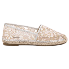 Espadrillas di pizzo VICES marrone giallo