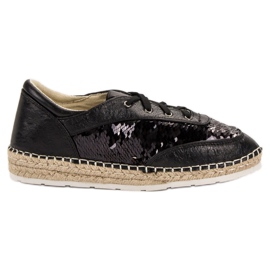 Scarpe con paillettes VICES nero