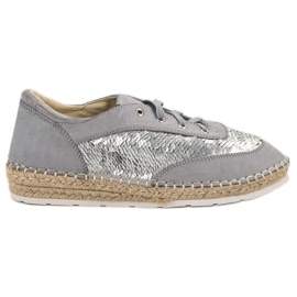 Scarpe con paillettes VICES grigio