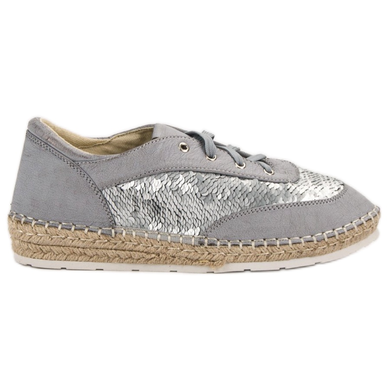 Scarpe con paillettes VICES grigio