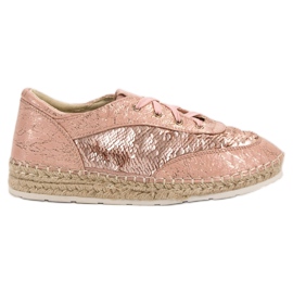 Scarpe con paillettes VICES rosa
