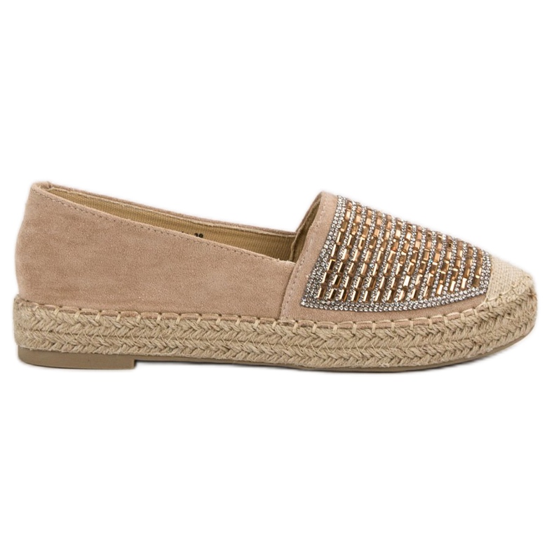 Vices Espadrillas Con Morse Cubic Zirconia marrone