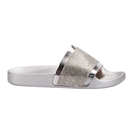 Pantofole VICES con zirconi grigio