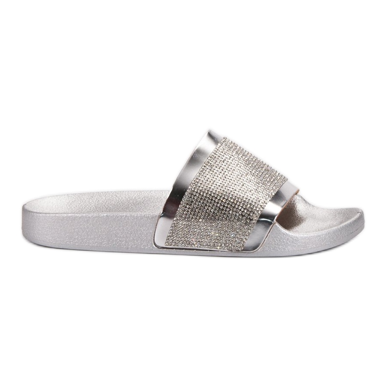 Pantofole VICES con zirconi grigio