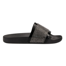 Pantofole VICES con zirconi nero