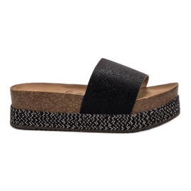 Goodin Pantofole Sulla Piattaforma nero
