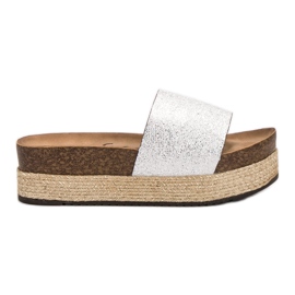Goodin Pantofole Sulla Piattaforma grigio
