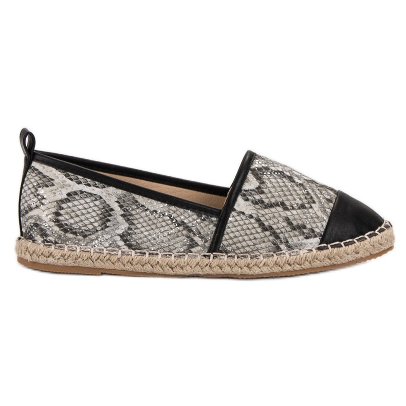 Vices Espadrillas Vinceza con stampa serpente nero grigio multicolore