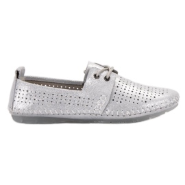 VINCEZA sneakers in pelle grigio