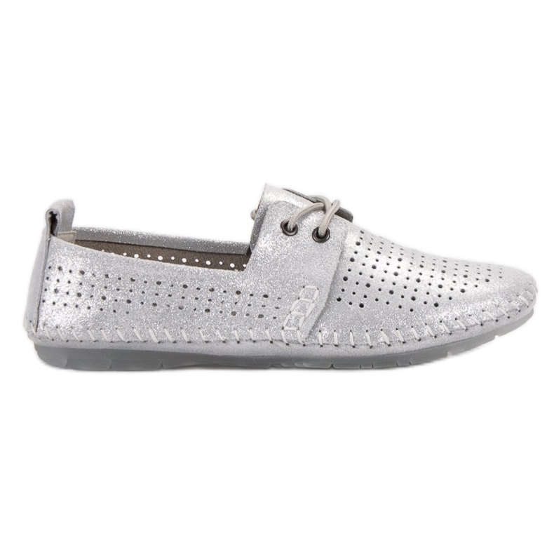 VINCEZA sneakers in pelle grigio