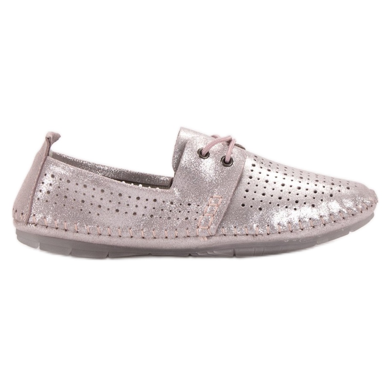 VINCEZA sneakers in pelle rosa
