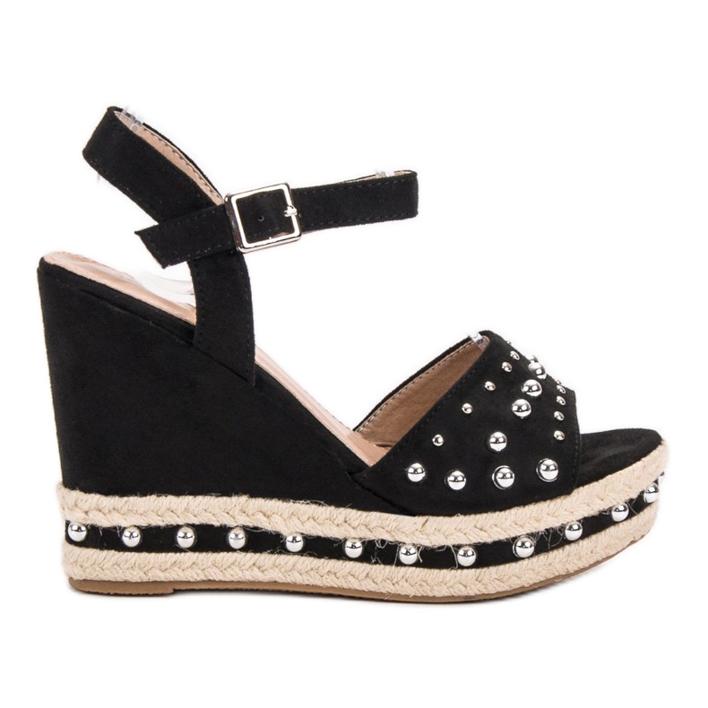 SHELOVET Sandali Con Strass nero