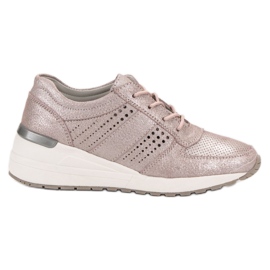 Scarpe in pelle VINCEZA rosa