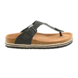 Ciabatte profilate da donna Big Star 274132 nere nero