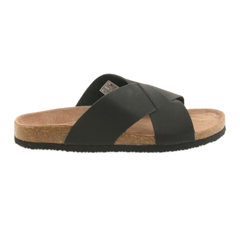 Pantofole da uomo profilate Big Star 174603 nere nero