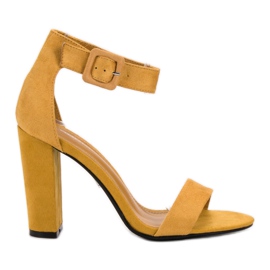 Goodin Sandali alla moda senape giallo