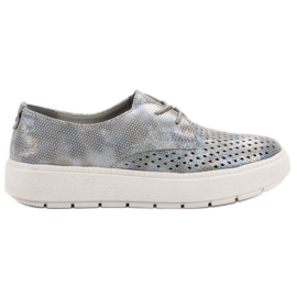 Goodin Scarpe in pelle leggera grigio