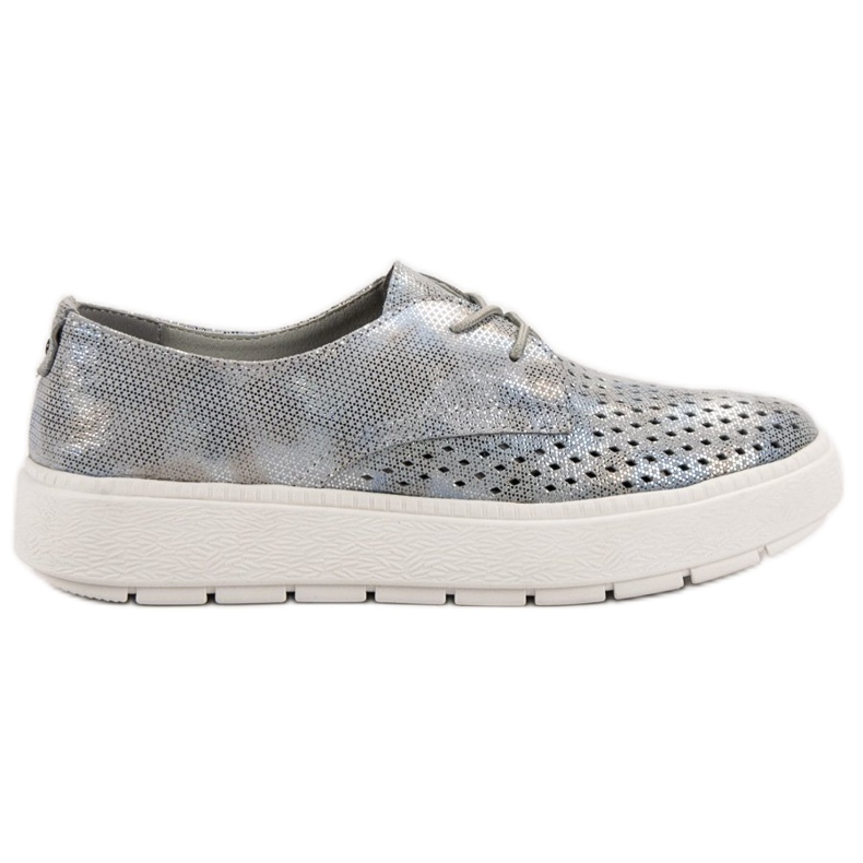 Goodin Scarpe in pelle leggera grigio